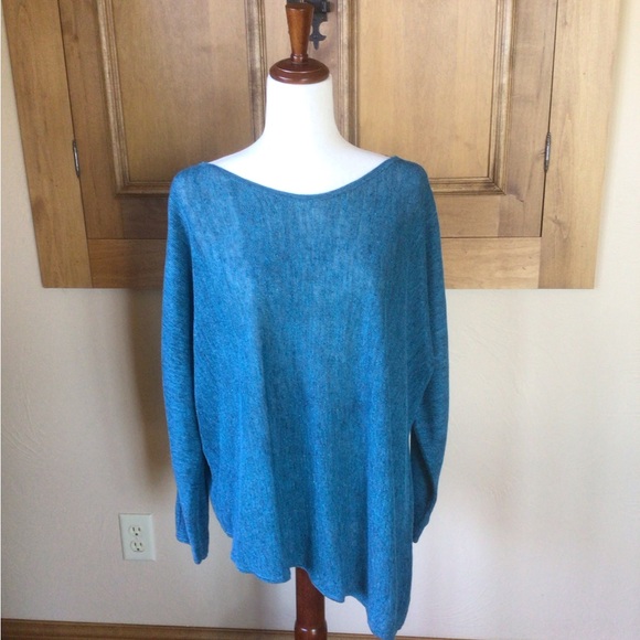 Eileen Fisher Teal Women's Sweater - Picture 1 of 9
